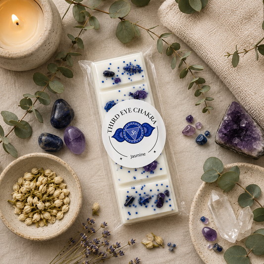 Third Eye Chakra Reiki Charged Wax Melt - Jasmine & Lapis Lazuli