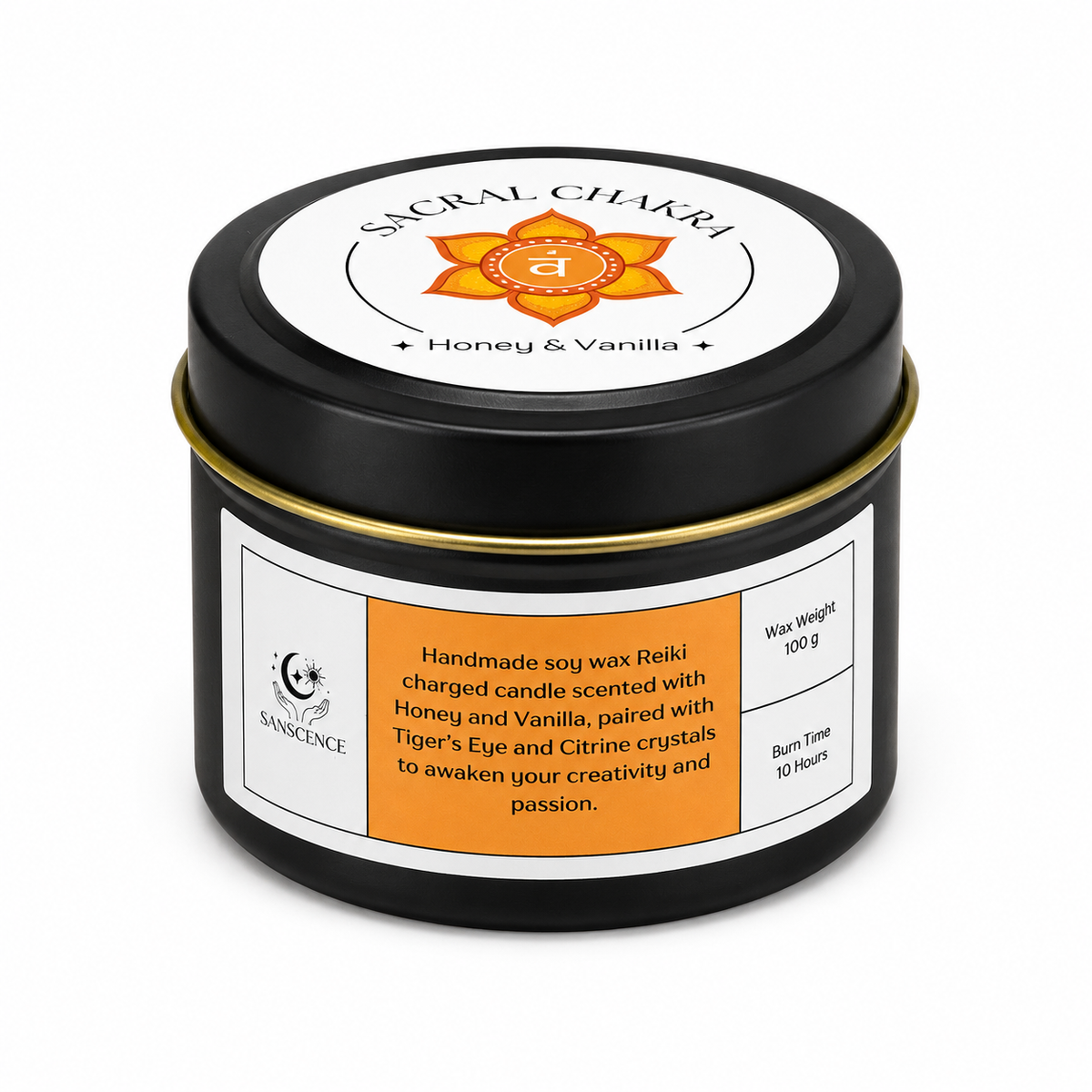 7 Reiki Charged Tin Candles Set