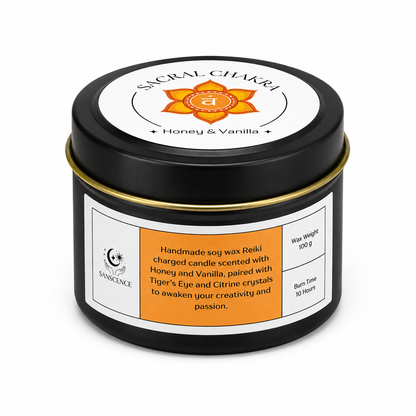 7 Reiki Charged Tin Candles Set