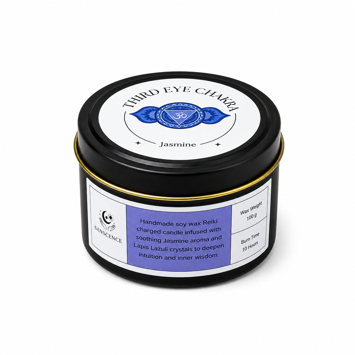 7 Reiki Charged Tin Candles Set