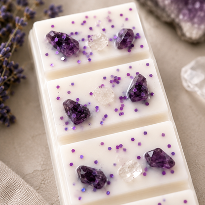 Crown Chakra Reiki Charged Wax Melt - Neroli & Amethyst