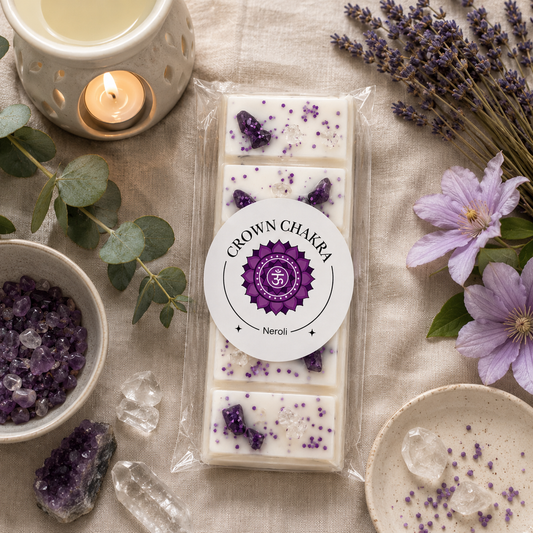 Crown Chakra Reiki Charged Wax Melt - Neroli & Amethyst