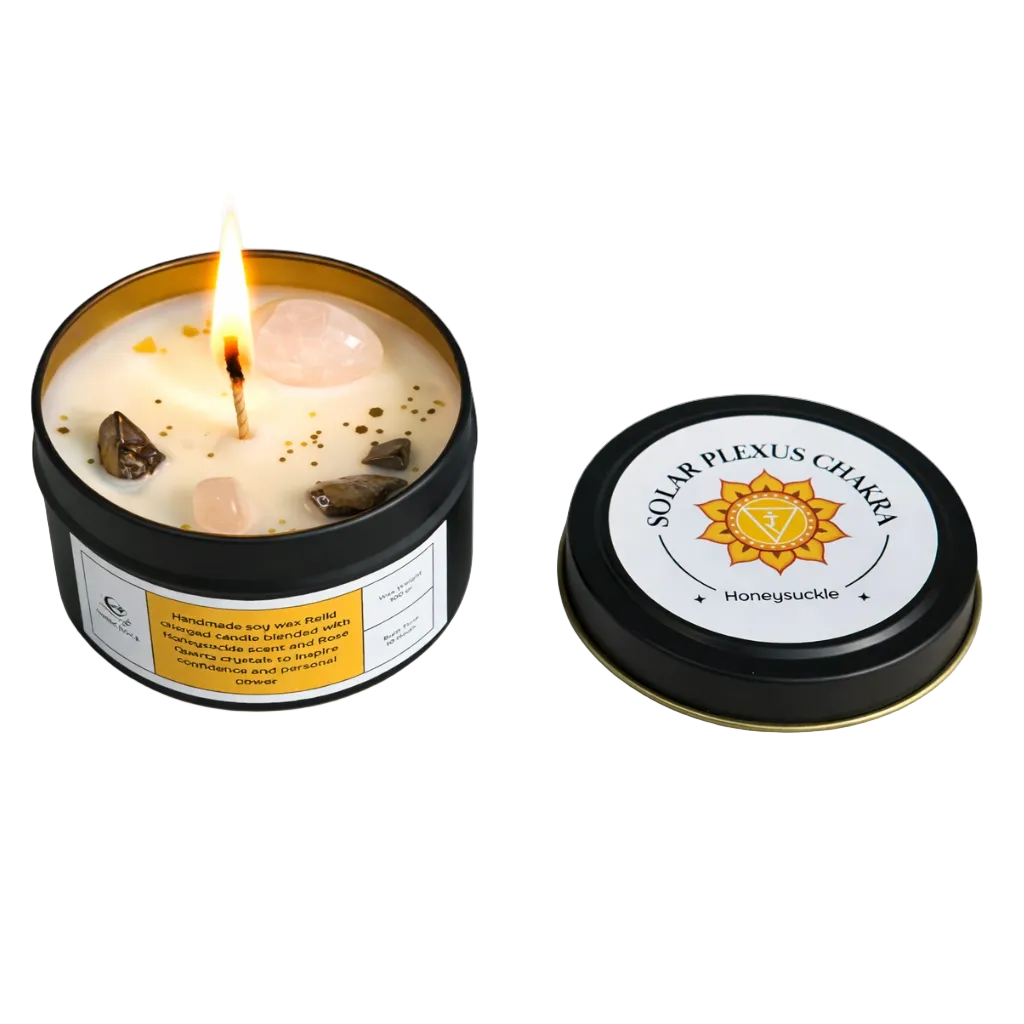 7 Reiki Charged Tin Candles Set